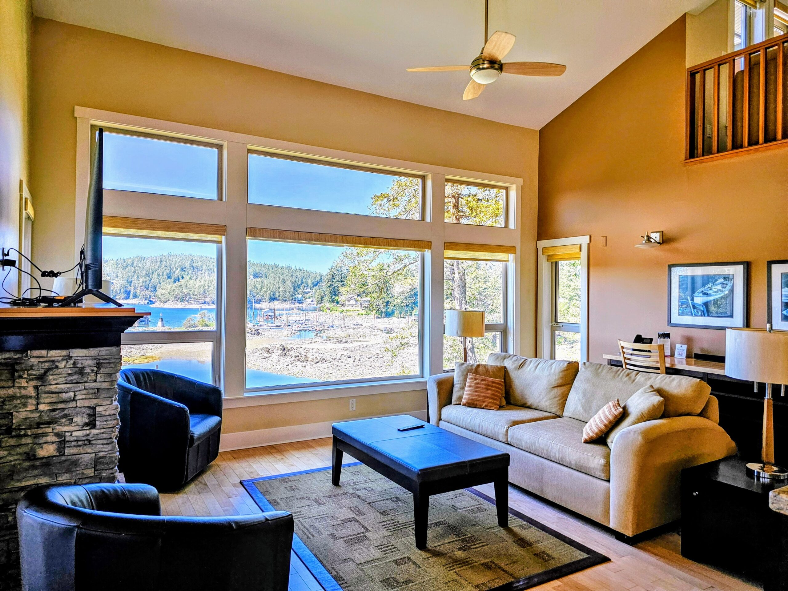 living room with view